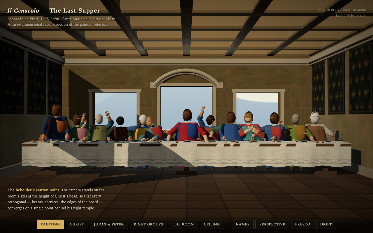 The Last Supper as rendered by Opus 5