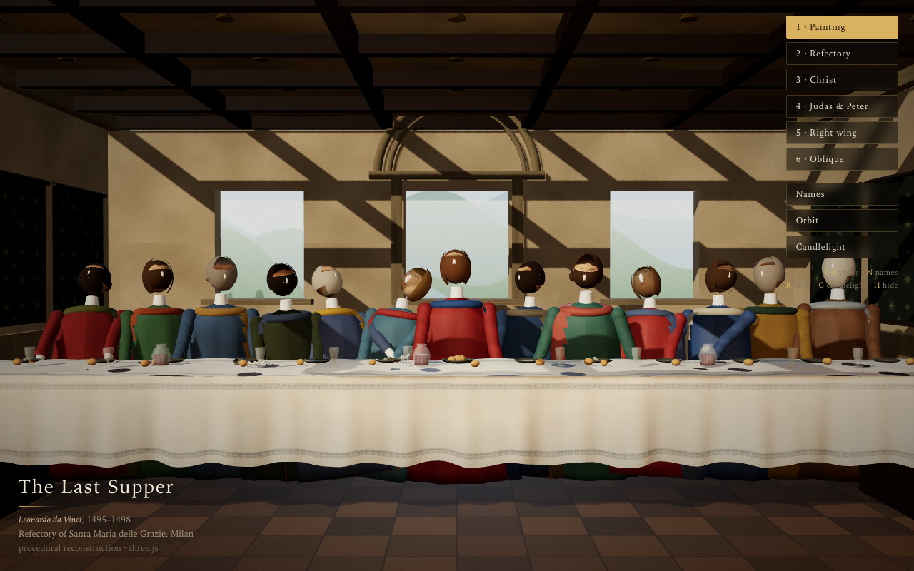 The Last Supper as rendered by Opus 5
