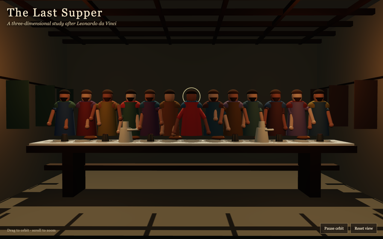 The Last Supper as rendered by GPT-5.6 Sol