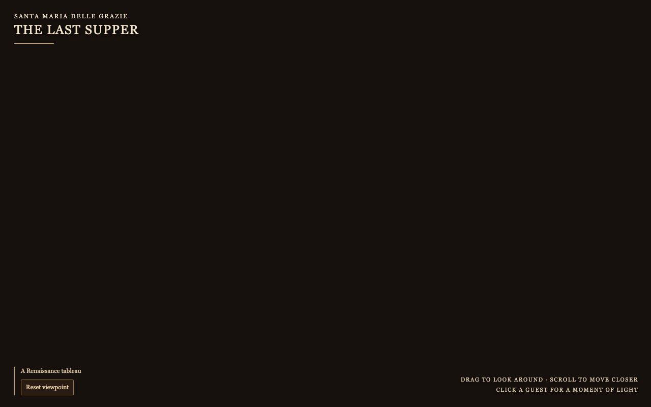 The Last Supper as rendered by GPT-5.6 Terra