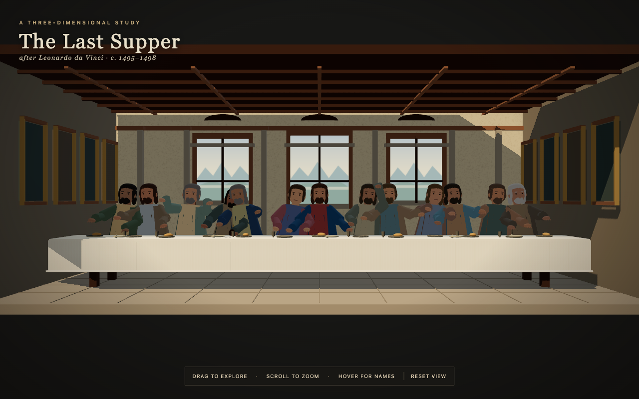 The Last Supper as rendered by GPT-6 Sol