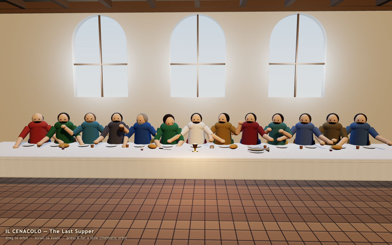 The Last Supper as rendered by DeepSeek Flash