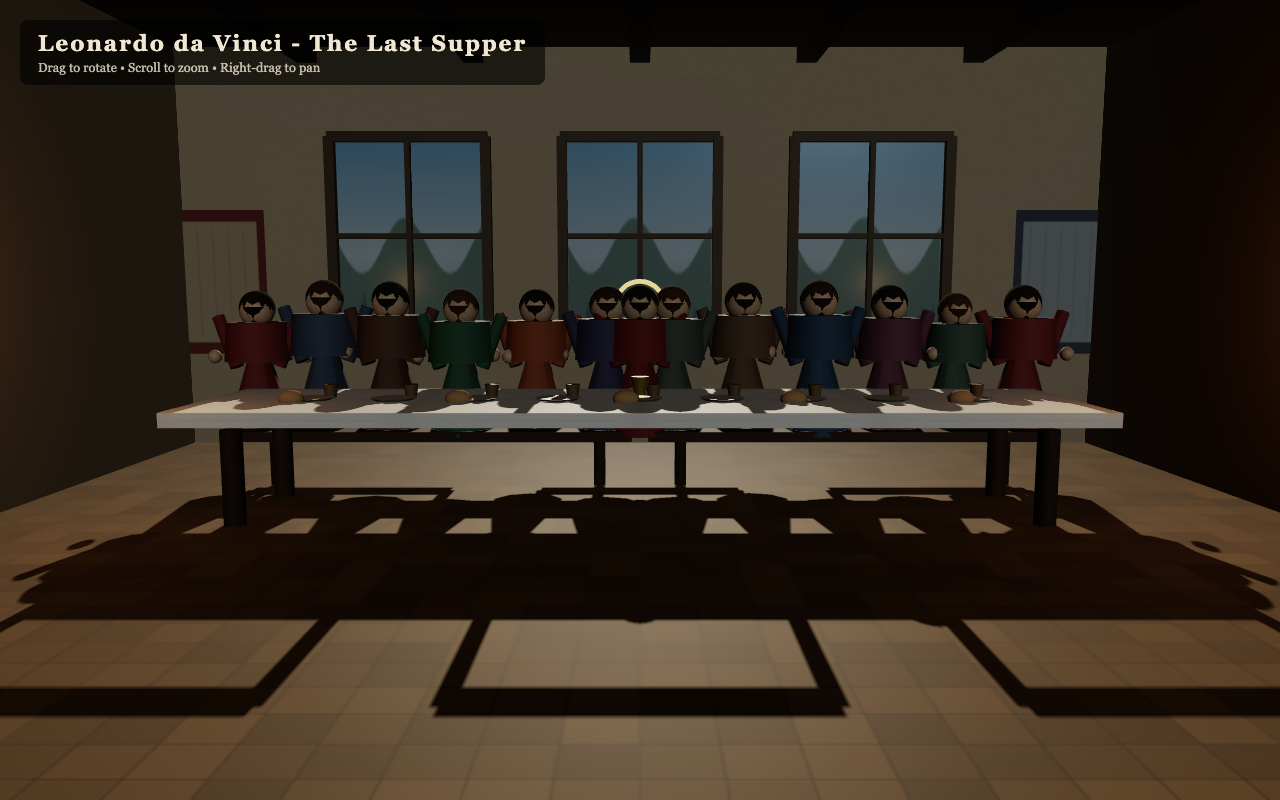 The Last Supper as rendered by DeepSeek V4 Pro