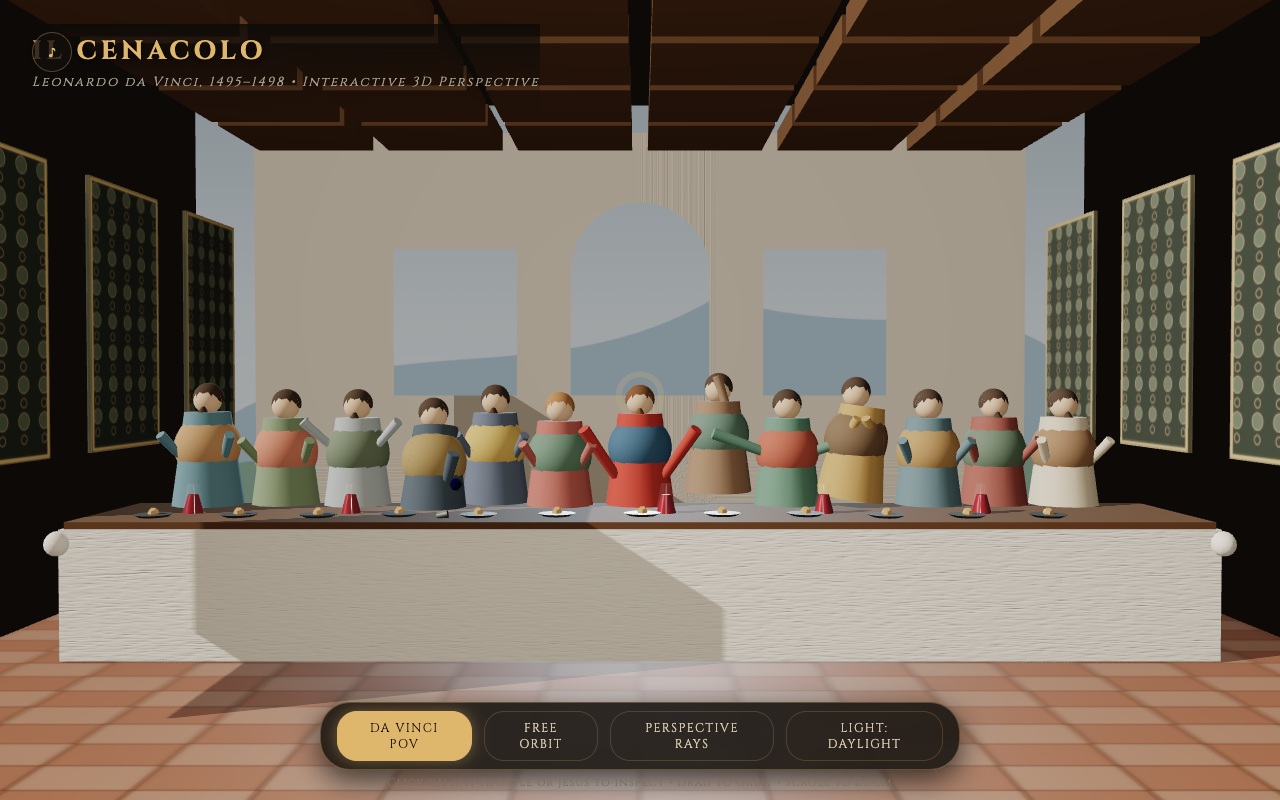 The Last Supper as rendered by Gemini 3.7 Flash
