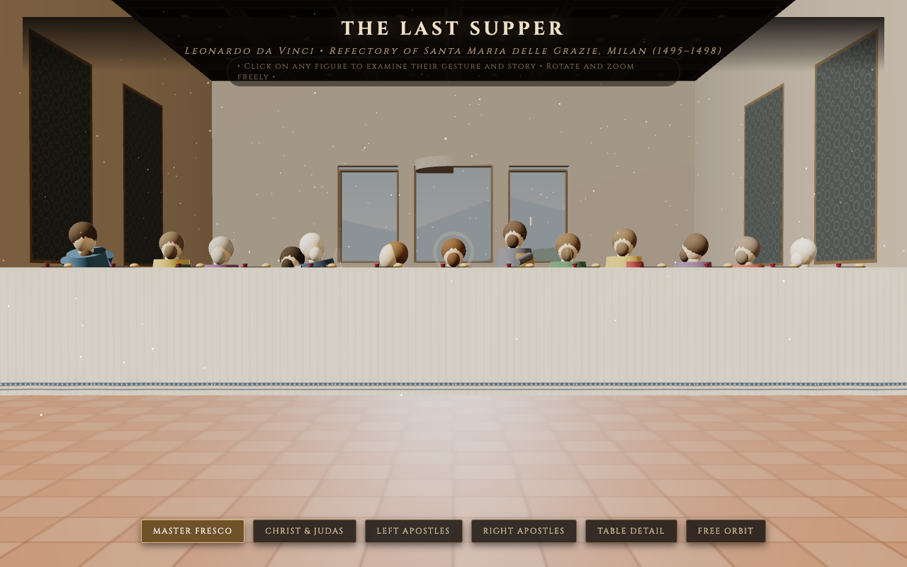 The Last Supper as rendered by Gemini 3.8 Flash