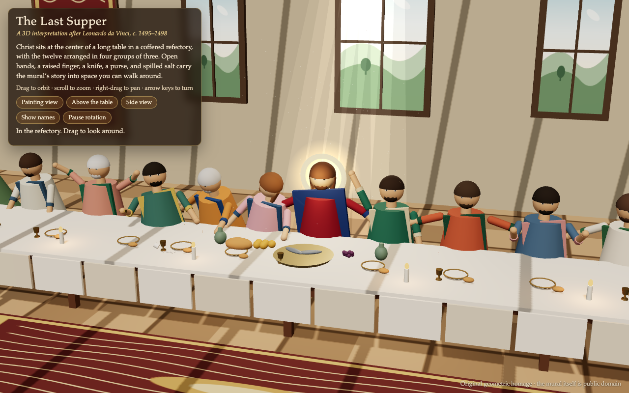 The Last Supper as rendered by Grok 4.7